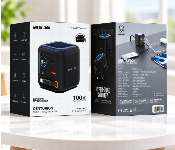 Green Lion Centurion 100W Gan Travel Adapter Gs 403 Black Universal Fast Charger With Usb C Usb A  - Similar Product Imag - ID 7173142