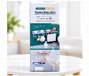 Wall Mounted Soap Dish With Towel Bar And 3 Hooks Self Adhesive Soap Holder For Bathroom And Kitchen Blue And Cyan  - Similar Product Imag - ID 7173185