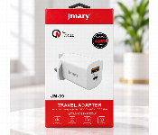 Jmary Jm 09 45W Travel Adapter With Qc 3.0 20W Pd Usb C And Usb A Ports White  - Similar Product Imag - ID 7173226