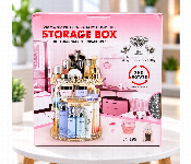 Diamond Pattern 360 Degree Rotating Cosmetic Organizer Multi Layer Makeup Storage Box Jn 199  - Similar Product Imag - ID 7173237