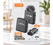 Plokama Vm 60 Dual Wireless Lavalier Microphone  Type C And Lightning Receiver For Vlogging And Streaming  - Similar Product Imag - ID 7173264