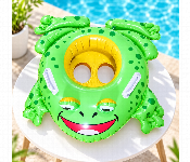 Inflatable Frog Shaped Baby Swimming Float With Seat Handles Green Smy02F  - Similar Product Imag - ID 7173267