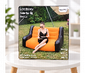 Leedsooy Hw Sof852 Double Inflatable Sofa 2 Seater For Indoor And Outdoor Use Orange And Black  - Similar Product Imag - ID 7173313