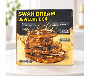 Swan Dream 3 Layer Rotating Jewelry Organizer Box With Jewelry Tree Smoke Brown Jn 901  - Similar Product Imag - ID 7173390