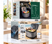 Green Lion Journey 33L Portable Cooler Warmer With Bluetooth Speaker Ac Dc Car Travel Cooler Gcok 5 Black  - Similar Product Imag - ID 7173398