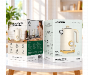 Green Lion 1.7L Electric Kettle 2200W Fast Boil Temperature Control Auto Shut Off Gl Ek3 Beige  - Similar Product Imag - ID 7173400