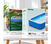 Green Lion Inflatable Swimming Pool 1000L Small Family Pool 260 X 165 X 60Cm 7 To 9 People Blue  - Similar Product Imag - ID 7173411