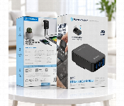 Powerology Crab 65W Gan Charger 2 Usb C 1 Usb A Pd Fast Charging Foldable Eu Plug Pwcuqc068  - Similar Product Imag - ID 7173420
