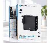 Powerology Volt X 140W Gan Charger 3 Usb C 1 Usb A Multi Port Fast Charging Black Pwtr407E  - Similar Product Imag - ID 7173427