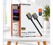 Porodo 8K Hdmi 2.1 Cable 3M 48Gbps Ultra Hd 8K 60Hz 4K 120Hz Pvc Cable Black Pd8Khdm3  - Similar Product Imag - ID 7173433