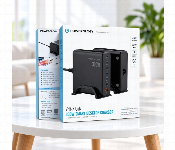 Powerology Volt X 300W Gan Desktop Charger 5 Usb C 1 Usb A 140W Pd Fast Charging Black Pwgan300W  - Similar Product Imag - ID 7173456