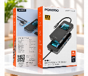 Porodo 6 In 1 Multi Port Usb C Hub 100W Pd 4K 60Hz Hdmi 5Gbps Usb 3.0 Smart Digital Display Gray Pdtc630  - Similar Product Imag - ID 7173457