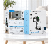 Powerology Eifel Qi2.2 25W 3 In 1 Wireless Charger Phone Earbuds Apple Watch Grey Pwqm046  - Similar Product Imag - ID 7173464