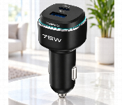 Powerology 75W Car Charger Usb C Pd 45W Usb A Qc 30W With Mfi Lightning Cable Black Or Grey Pccsr024  - Similar Product Imag - ID 7173468