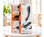 Porodo Classic Retro Phone Handset Type C Connector 28Mm Speaker Noise Cancelling Microphone 1M Cable Black Pd3286  - Similar Product Imag - ID 7173470