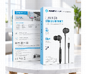 Powerology 3.5Mm Wired In Ear Stereo Earphones With Mic 10Mm Drivers 3 Button Control Voice Assistant Black Pwephr28Bk  - Similar Product Imag - ID 7173514