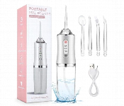 Portable Dental Water Flosser High Pressure Oral Irrigator With 3 Cleaning Modes And 4 Jet Tips  - Similar Product Imag - ID 7173715