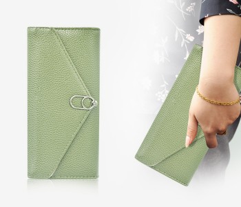 Womens Fashion Leather Wallet BH4142 - Green in UAE