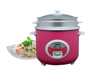 Geepas GRC4329 700 Watts Delux Rice Cooker - 1.8 Litre, Pink in UAE