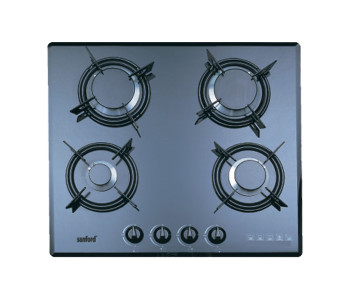 Express Delivery - Sanford SF5451GC-4B BS Glass Four Burner Gas Hob with FSD - ID 26338