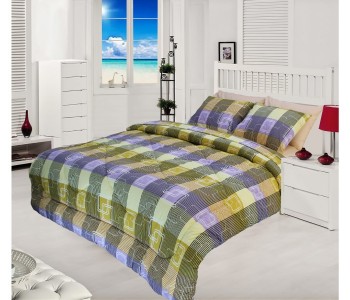 Indigo Plus IPKS3BS-115 Cotton King Size Bed Sheet With Pillow Cases Assorted in UAE