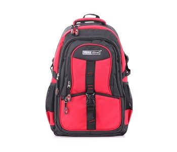 Para John PJSB6007A22 22-inch Nylon School Bag, Red in KSA