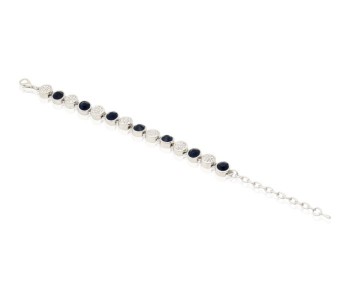 Kavani Circle Chimes Crystal Rhodium Bracelet 33061 Assorted in OMAN
