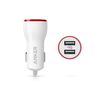 Anker A2310 PowerDrive 2 Car Charger White in KSA