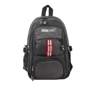 Para John PJSB6015A18 18-inch School Backpack - Dark Grey in KSA