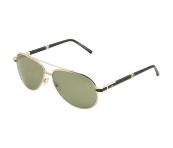 Mont Blanc MB 511S 28R Aviator Gold Frame & Green Polarized Lenses Mirrored Sunglasses For Men in OMAN