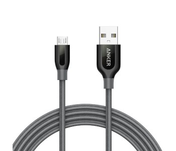 Anker A8143 Powerline Plus Micro USB Cable 6 Ft Grey in KSA