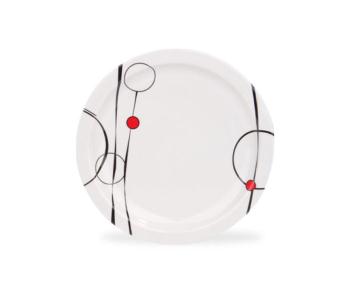 Express Delivery - Royalford RF6733 10.5-inch Melamine Plate - White - ID 2517