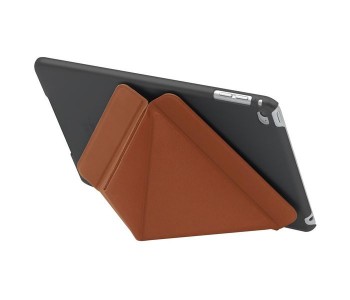 Promate Origami-Mini4 Premium Folio Case With Unique Origami Folding Stand For IPad Mini 4 - Brown in UAE