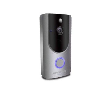 Promate Ranger-1 Wireless 166 Degree Wide Angle HD Camera Wi-Fi Video Doorbell, Grey in OMAN