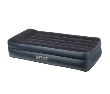 Intex ZX-66721 Inflatable Twin Size Pillow Rest Airbed - Black in OMAN