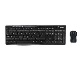 Logitech 920-004519 MK270 Wireless Keyboard & Mouse Combo - Arabic, Black in UAE