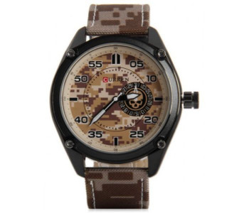 Curren 8183 Analog Watch For Men Brown in UAE