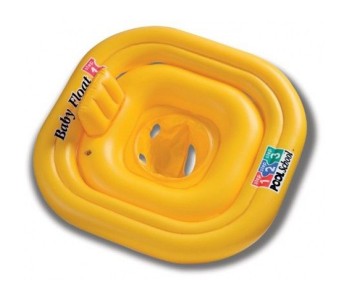 Intex ZX-58577 Deluxe Baby Float - Yellow in OMAN