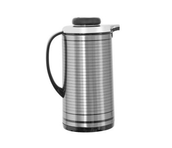 Geepas GVF5258 1.0 Litre Hot And Cold Vacuum Flask- Black And Silver in UAE