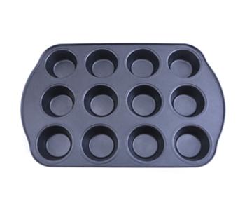 Express Delivery - Royalford RF7042 12 Cup Muffin Pan - Black - ID 2567