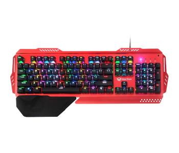 Express Delivery - Meetion MT-MK20 RGB Multimedia Metal Mechanical Keyboard - Red - ID 39404