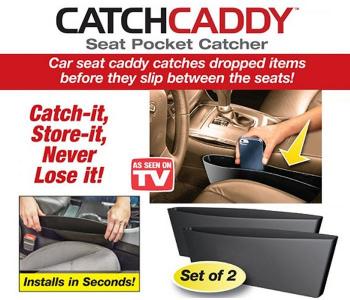 Catch Caddy Seat Pocket Catcher - Black, Set Of 2 in KSA