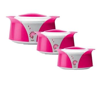 Milton 3 Pieces Casserole Imperial Jar Gift Set - Pink in KSA