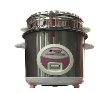 Olympia OE-300 2 Litre Electric Rice Cooker With Steamer - Silver in UAE
