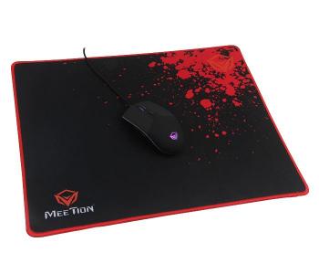 Express Delivery - Meetion MT-P110 Rubber Square Gaming Mouse Pad - Black - ID 39396