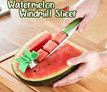 Windmill Watermelon Cutter - Green & Silver in KSA