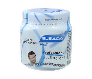 Elsada 1000ml Professional Styling Hair Gel - Blue in KSA