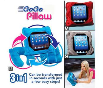 3 In 1 Go Go Car Decoration Cushion Multi-Functional Pillow - Blue in KSA
