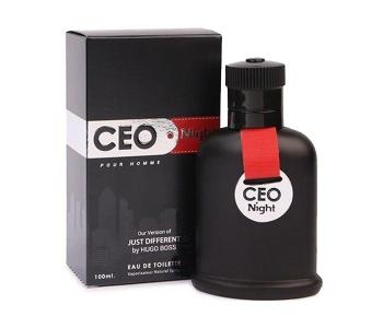 Eurolux Ceo Night Pour Homme Eau De Toilette Spray For Men - 100ml, Black in KSA