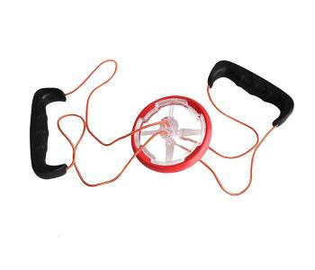 Idrop Trainer Handle Flash Magic Wheel For Home Gym Fitness Exercise - Red & Yellow in KSA